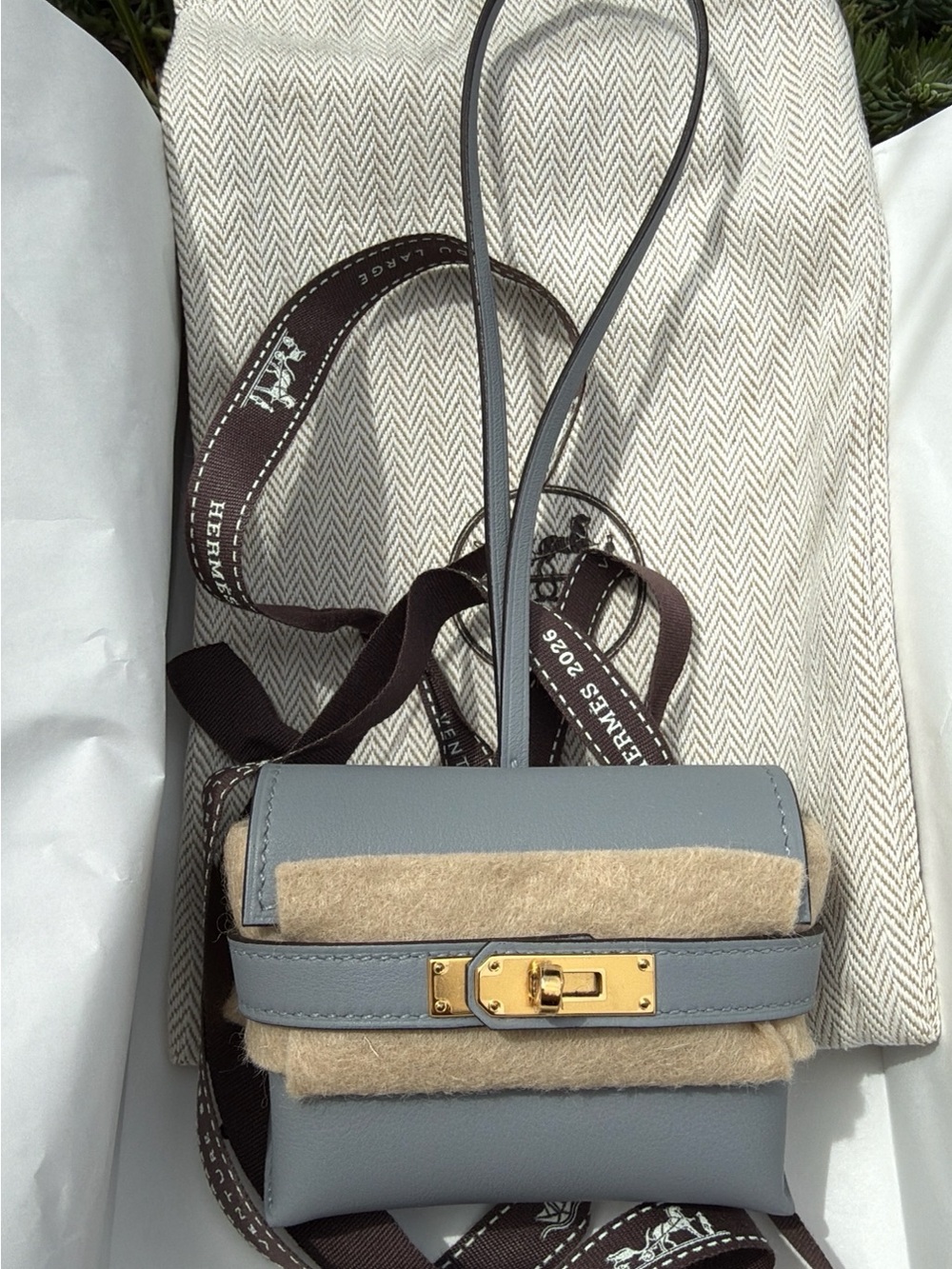 HERMES Swift Kelly Festival Gris Pantin, gold hardware, Brand new
